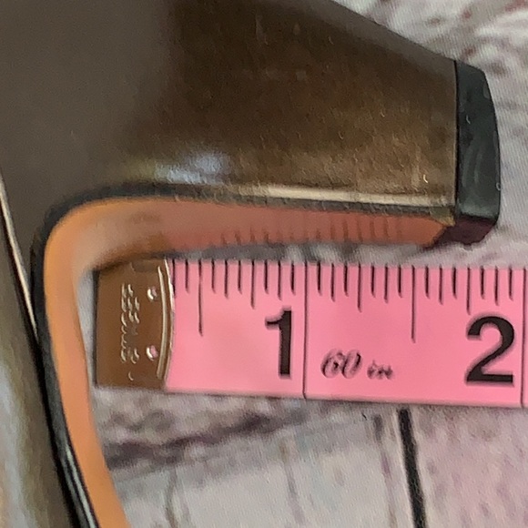 Salvatore Ferragamo vintage brown & black shoes size 8 - Picture 11 of 12